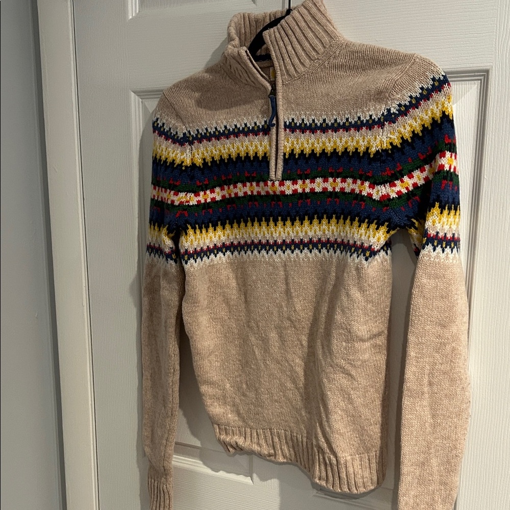 Striped Wool Knit Sweater